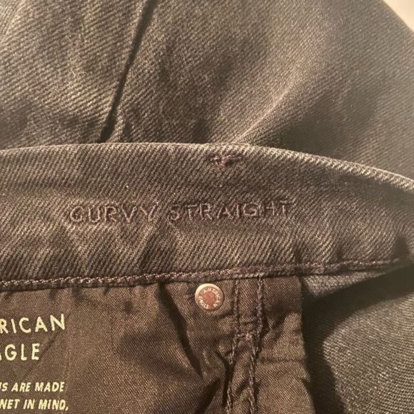 American Eagle AE Women’s Curvy Straight Stretch Jeans Plus Size 20 Baggy Y2K - Picture 10 of 10